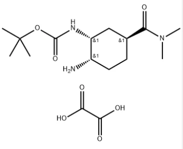 Tert-butil [(1r, 2s, 5s) -2-amino-5 - [(dimethylamino) carbonyl] cyclohexyl] carbamate ossalat (CAS: 1210348-34-7)