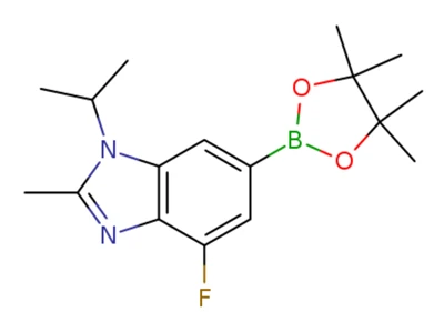 4-fluoro-2-methyl-1- (1-methylethyl) -6- (4,4,5,5-tetramethyl-1,3,2-dioxaborolan-2-yl) -1H-Benzimidazole （CAS: 1231930-37-2）